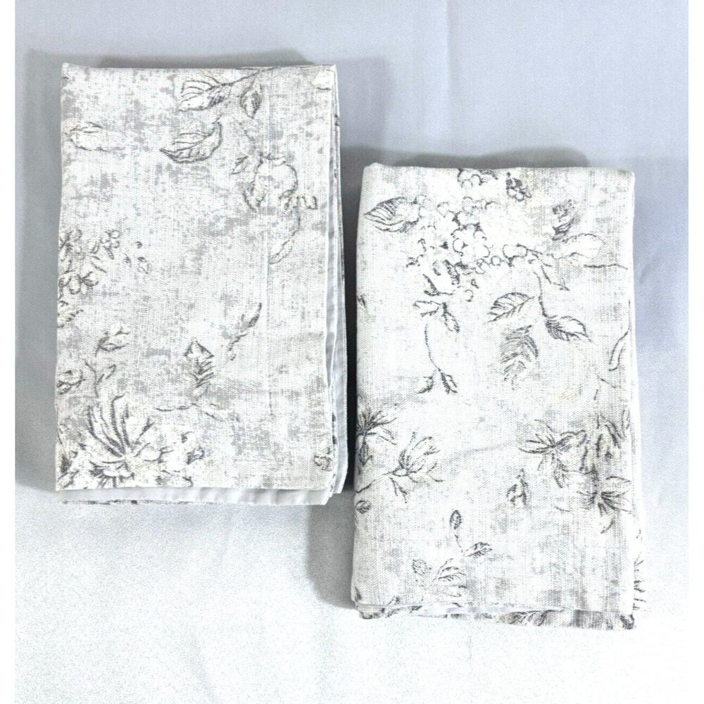 Lot of 2 Biltmore Damask Gray Pillow Covers 21.5" x 27.5"